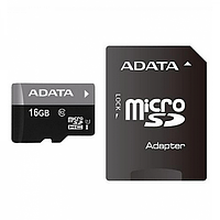 Карта пам'яті A-DATA microSDHC Premier 16GB Class 10 UHS-I W-90MB/s R-95MB/s +SD-адаптер