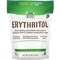 Эритритол NOW Foods, Real Food "Erythritol" натуральный сладкий вкус (1134 г)