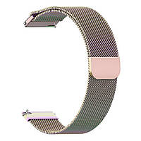 Магнітний ремінець Milanese Loop для Huawei Watch GT3 46 mm (JPT-B19) | HMU | 22 мм | райдужний