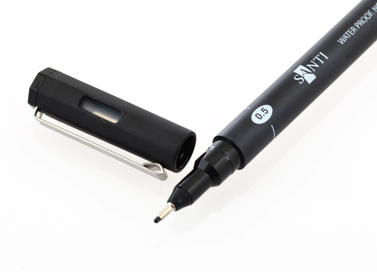 Графічний лінер Santi Fine Line чорний 05 мм. код: 390487, фото 1