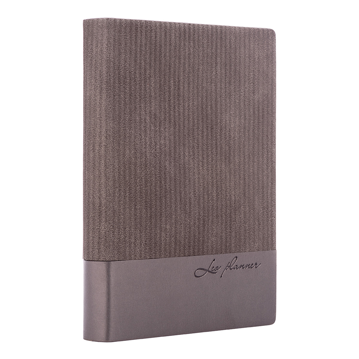 Щоденник А6 недат. Leo Planner "Velvet" м'який 352стр. сірий код: 252035