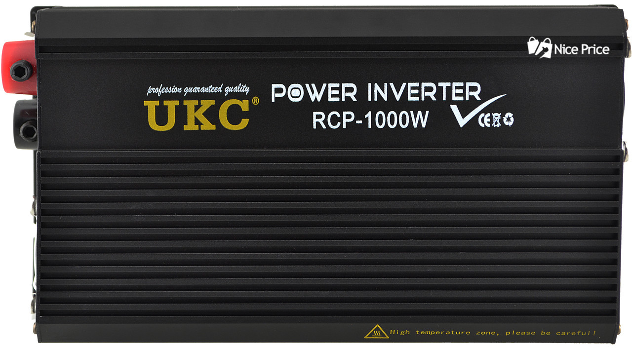 Професійний перетворювач інвертор UKC 12V-220V RCP-1000W + USB/4144