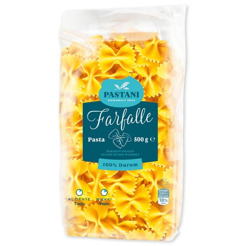 Макаронні вироби Pastani Farfalle бантики 500 г Польща, фото 1