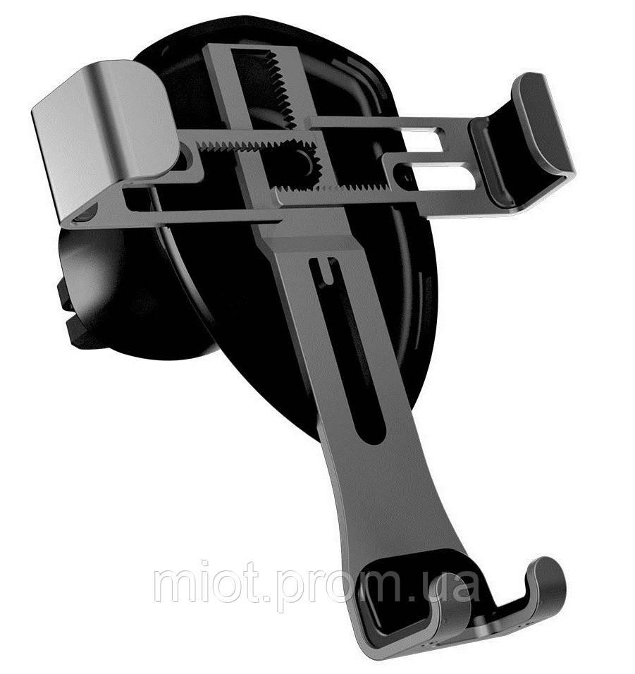 Автомобильное крепление Xiaomi COOWOO Gravity induction car phone holder T100 Black - фото 2 - id-p1442308413