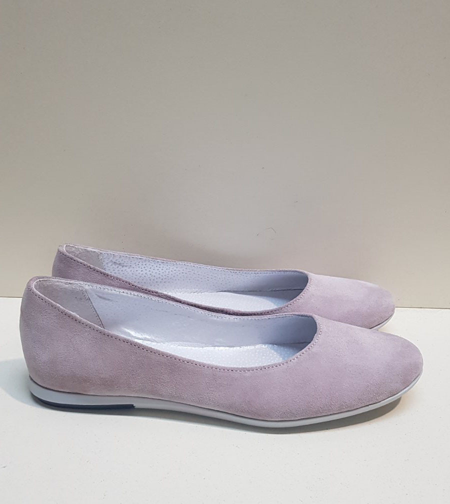 STTOPA Розміри 40-44. Балетки великих розмірів із натуральної шкіри. 162-4044-1 Пудрові, фото 1