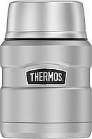 THERMOS Stainless King Вакуумная термоизолированная баночка для еды с ложкой, 16 унций, матовая сталь