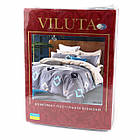 Постільна білизна ранфорс Viluta/Комплект постільної білизни 100% бавовна 20106 сірий з ромбами, фото 10