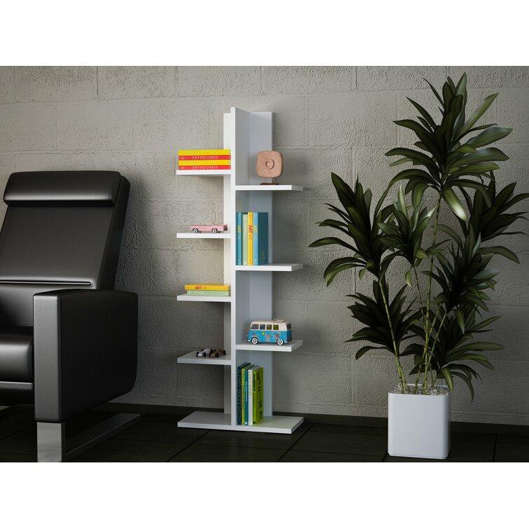 Стильний стелаж для книг, Білий