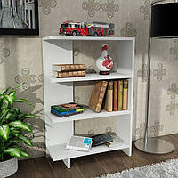 Открытый небольшой книжный шкаф, стеллаж для книг, стеллаж для игрушек Белый