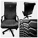 Чохол на офісне крісло чорний BOSS екошкіра, фото 2
