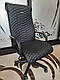 Чохол на офісне крісло чорний BOSS екошкіра, фото 4