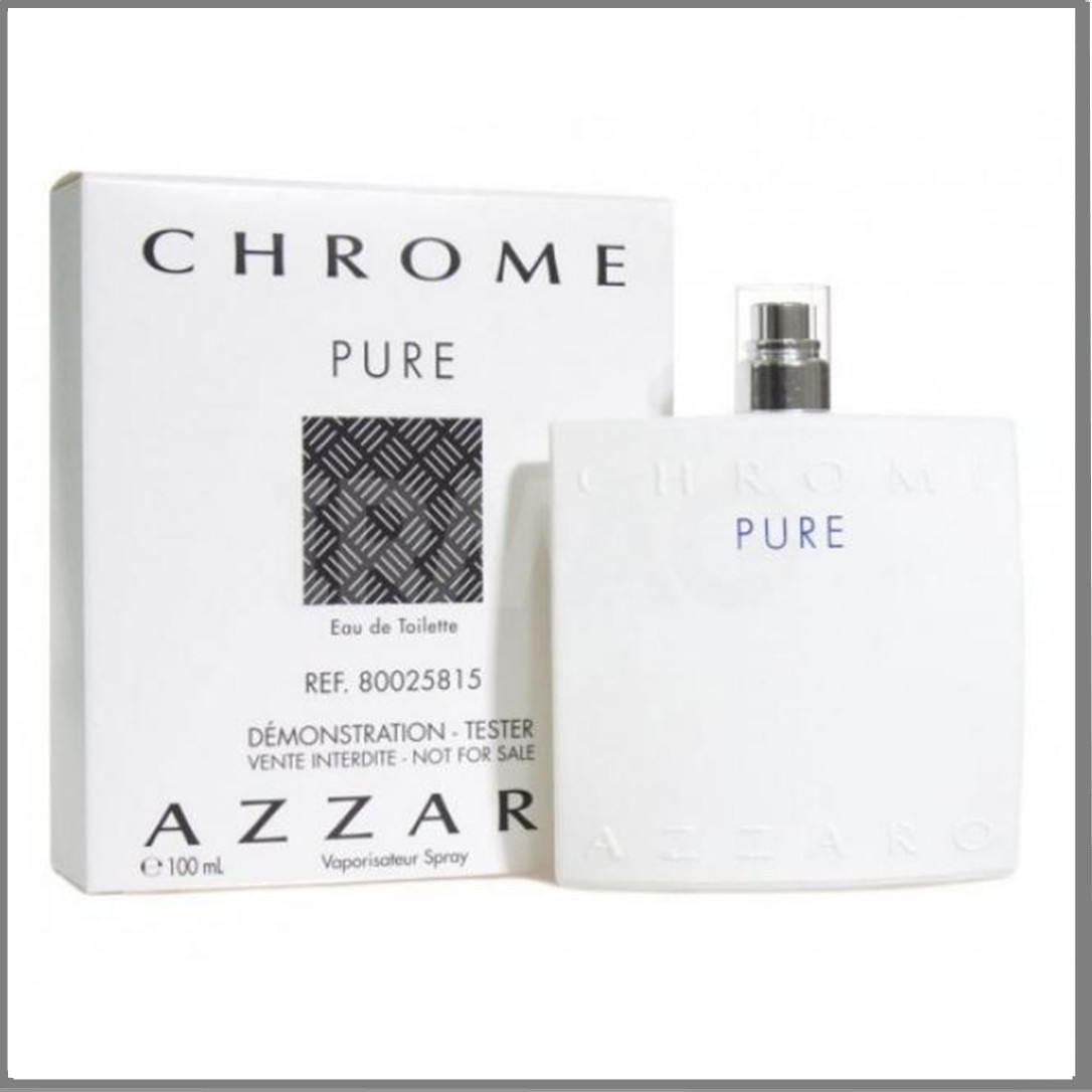 Azzaro Chrome Pure туалетна вода 100 ml. (Тестер Аззаро Хром Пур)