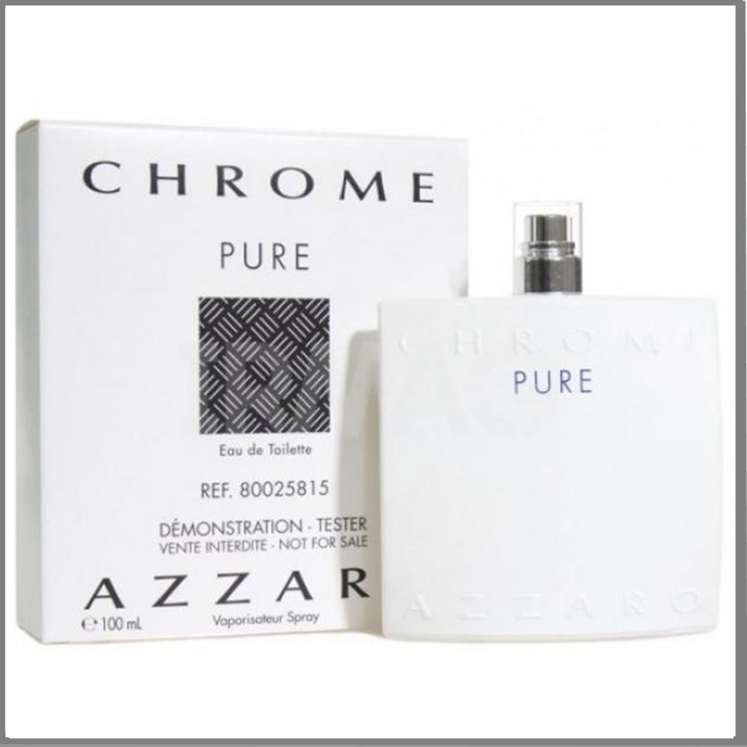Azzaro Chrome Pure туалетна вода 100 ml. (Тестер Аззаро Хром Пур)