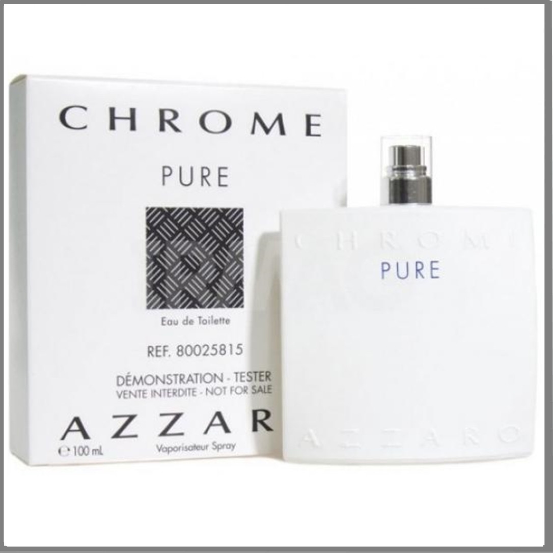 Azzaro Chrome Pure туалетна вода 100 ml. (Тестер Аззаро Хром Пур)