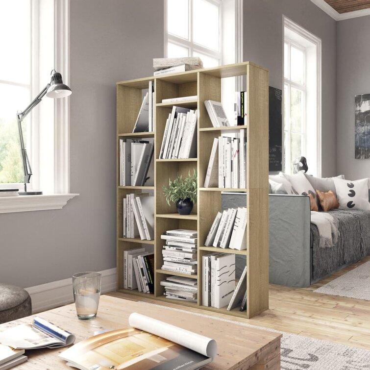 Книжкова полиця, книжковий стелаж з ДСП, стелаж для будинку Дуб сонома