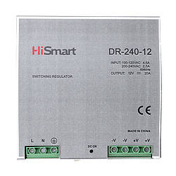 Блок живлення HiSmart 12V, 20A, 240W, DIN