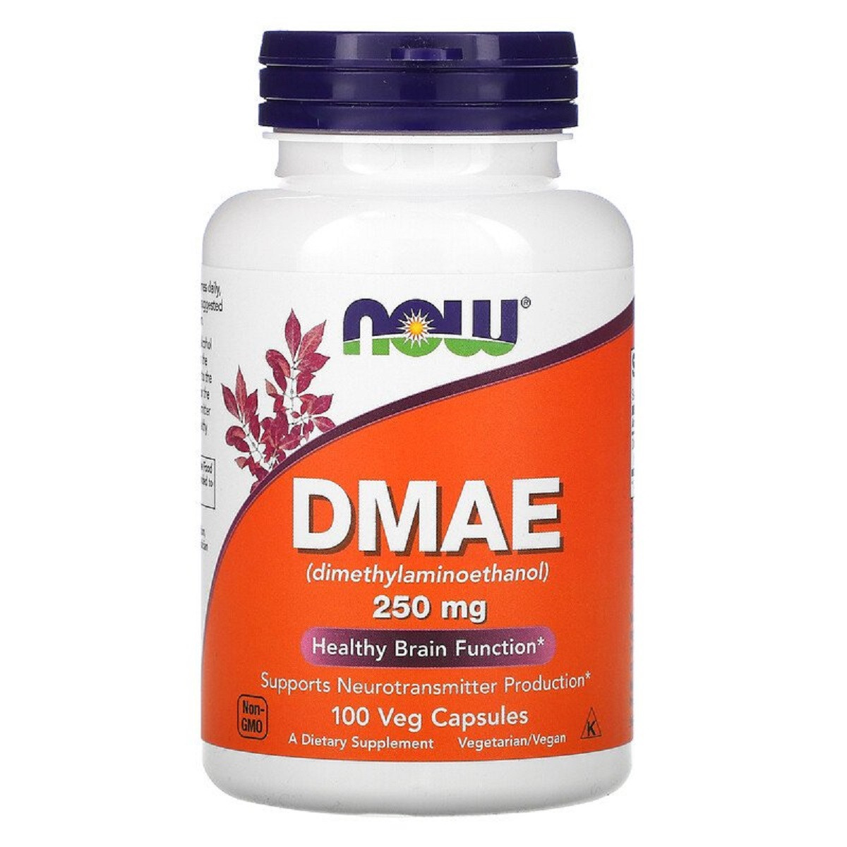 DMAE (диметиламіноетанол) 250 мг, Now Foods, 100 вегетаріанських капсул