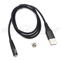 Магнітний кабель USB — micro USB, прогумований, 2 А, 1 м, фото 6