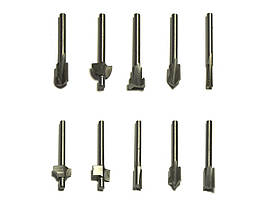 Набір міні фрез по дереву для бормашини 10шт. YDS Tools