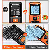 Дальномір електронна лазерна рулетка LOMVUM E40 (120м) з електронним рівнем, фото 3