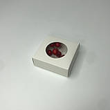 Коробка для сувенірів, 80*77*28 мм, з вікном, біла, фото 2