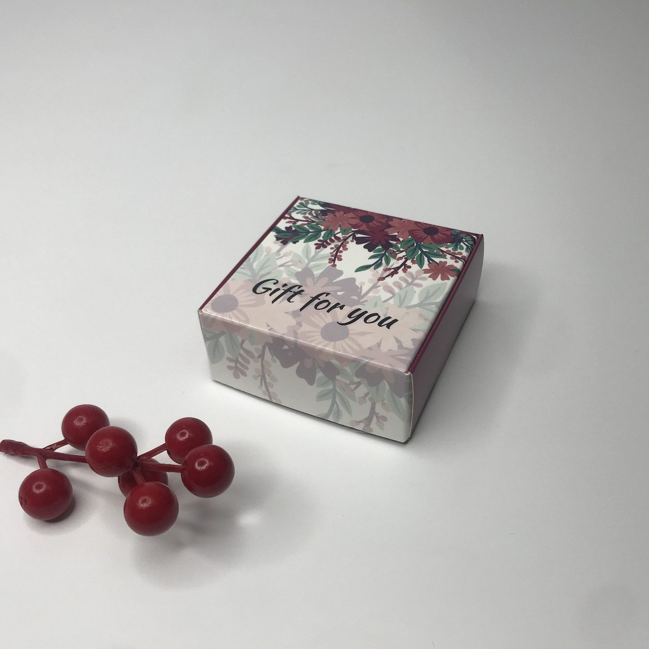 Коробка для сувенірів, 70*70*30 мм, без вікна, "Gift for you"