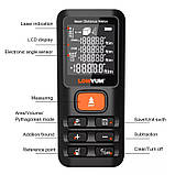 Дальномір електронна лазерна рулетка LOMVUM E40 (120м) з електронним рівнем, фото 7