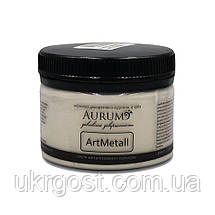 Фарба акрилова декоративно-художня Aurum ArtMetall Срібло 100 г, фото 2