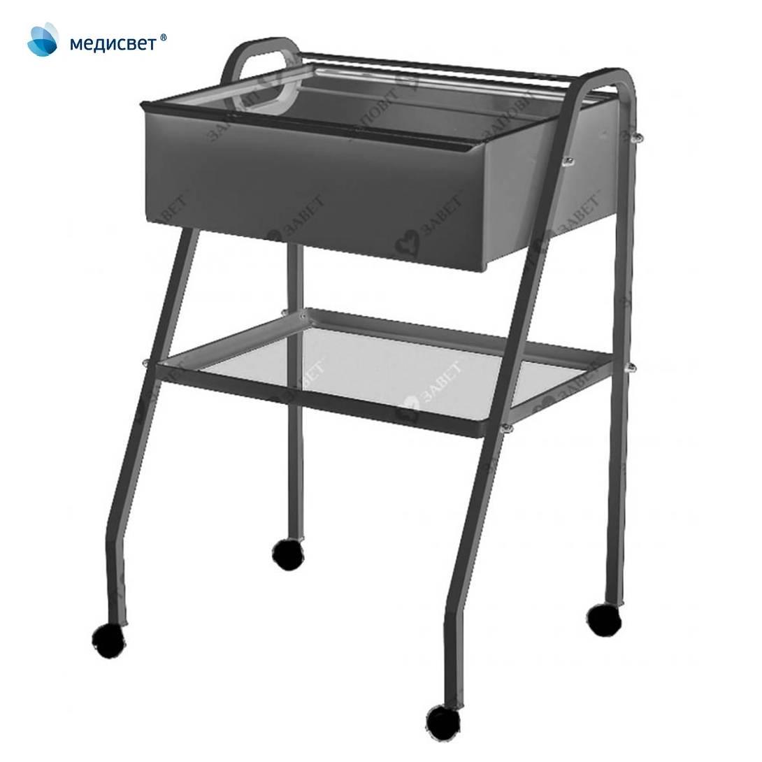 Столик маніпуляційний з шухлядою СМ-3(Н) (медичний столик пересувний, стіл маніпуляційний)