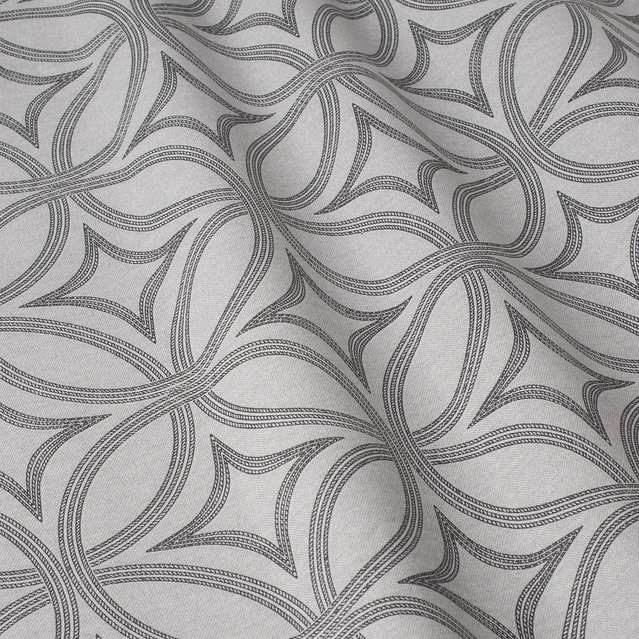 Декоративні тканини сірі кола з візерунками на попелясті фону Туреччина 84589v29, фото 1