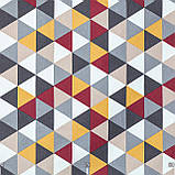 Декоративна тканина з сіро-бежевою мозаїкою 180см 84484v1, фото 2