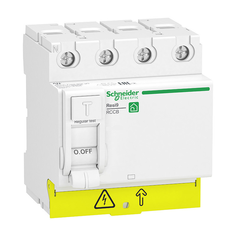 Вимикач диференціального струму (ПЗВ) Schneider Electric RESI9 4п 40A 30mA АС 6 кА (R9R51440), фото 1