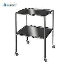 Столик інструментальний СІС (нерж) (стіл інструментальний столик медичний пересувний)