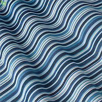 Уличная ткань полосатая с синими и голубыми полосками акриловая Испания 83412v3