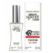 Тестер Premium Class Giorgio Armani Armani Code Sport мужской, 60 мл