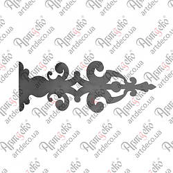 Накладка на петлі (завіси) декоративна для воріт, хвірток, дверей 225х615х2 Арт. 61.342