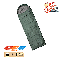 Спальник мешок-одеяло с капюшоном летний Totem Fisherman (+ 15 / + 10/0), UTTS-012-L