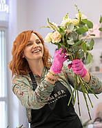 Фартух Latte з брендуванням до 25 см | Фартух з вишивкою логотипу Чорний, фото 8