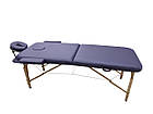 Двосекційний дерев'яний складаний стіл ASPECT фіолетовий (NEW TEC), фото 4