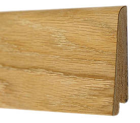 Плінтус дерев'яна яний шпонований Плінтус Дуб шліфований (під фарбування) Rustique 60мм