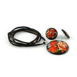 Набір кулон і сережки "Сапфір"