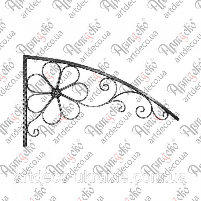 Кронштейн 625х1095х20х20/12х6 вальц. Арт 16.004, фото 1