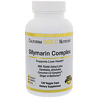 Силимарин Комплекс (Расторопша), California Gold Nutrition, 300 мг, 120 капсул