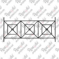 Панель кована 700х1477х12 невальц Арт 15.206