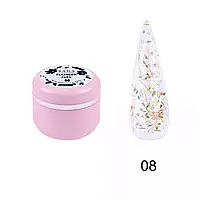 Гель з сухоцвітом Saga Professional Flower Fairy Gel № 08, 5 г