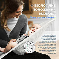 Змінний чохол на шезлонг Baby Bjorn Balance Soft колір зелений неопрен 3d в сітку (BBS-00-07), фото 7