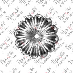 Квітка кована 120х2 отвір 10 Арт. 50.012.02