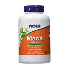 Мака екстракт кореня Now Foods Maca 500 mg (250 капс)