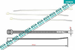 Стяжка/хомут пластиковий L200x3 (білий) 1 шт. 0003