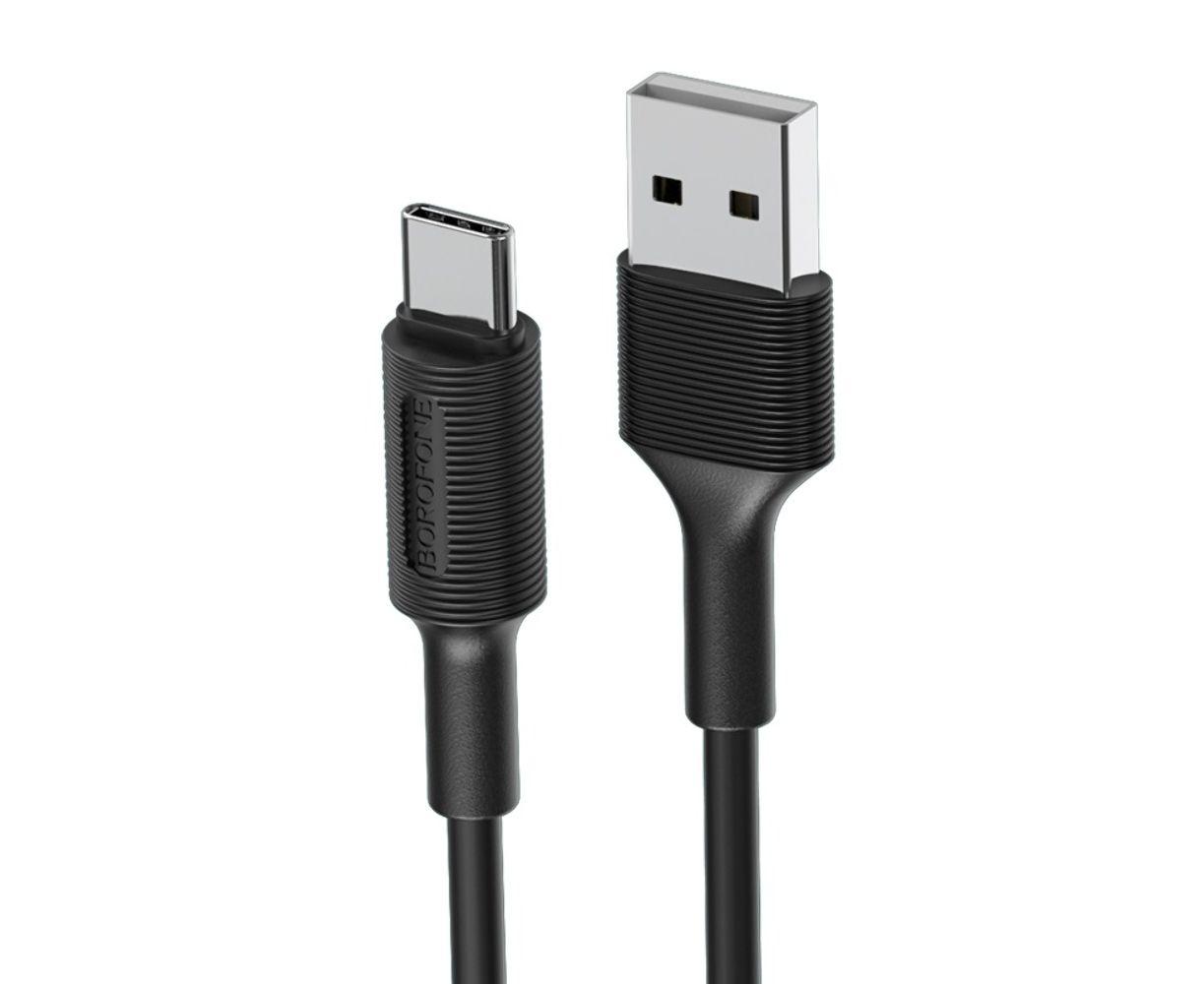 Кабель USB Type-C Borofone BX1 чорний 1м